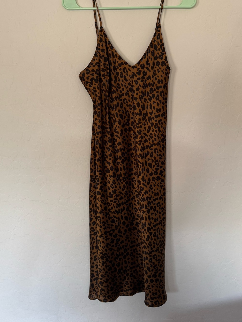 a new day Brown Leopard Midi Slip Dress
